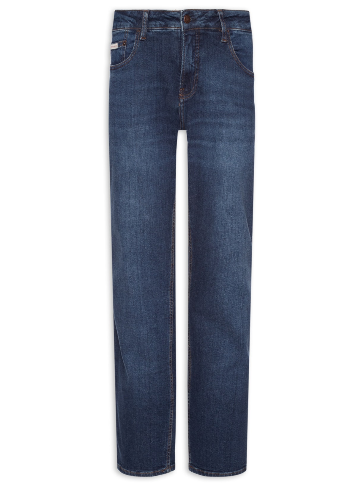 Calça Masculina Jeans Slim 5 Pockets - Azul