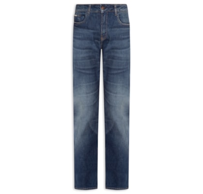 Calça Masculina Jeans Slim 5 Pockets - Azul