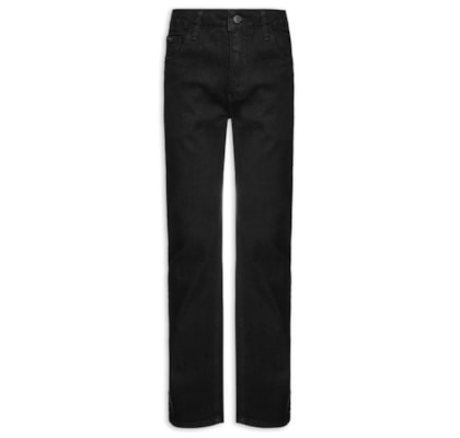 Calça Masculina Jeans Slim 5 Pockets - Preto