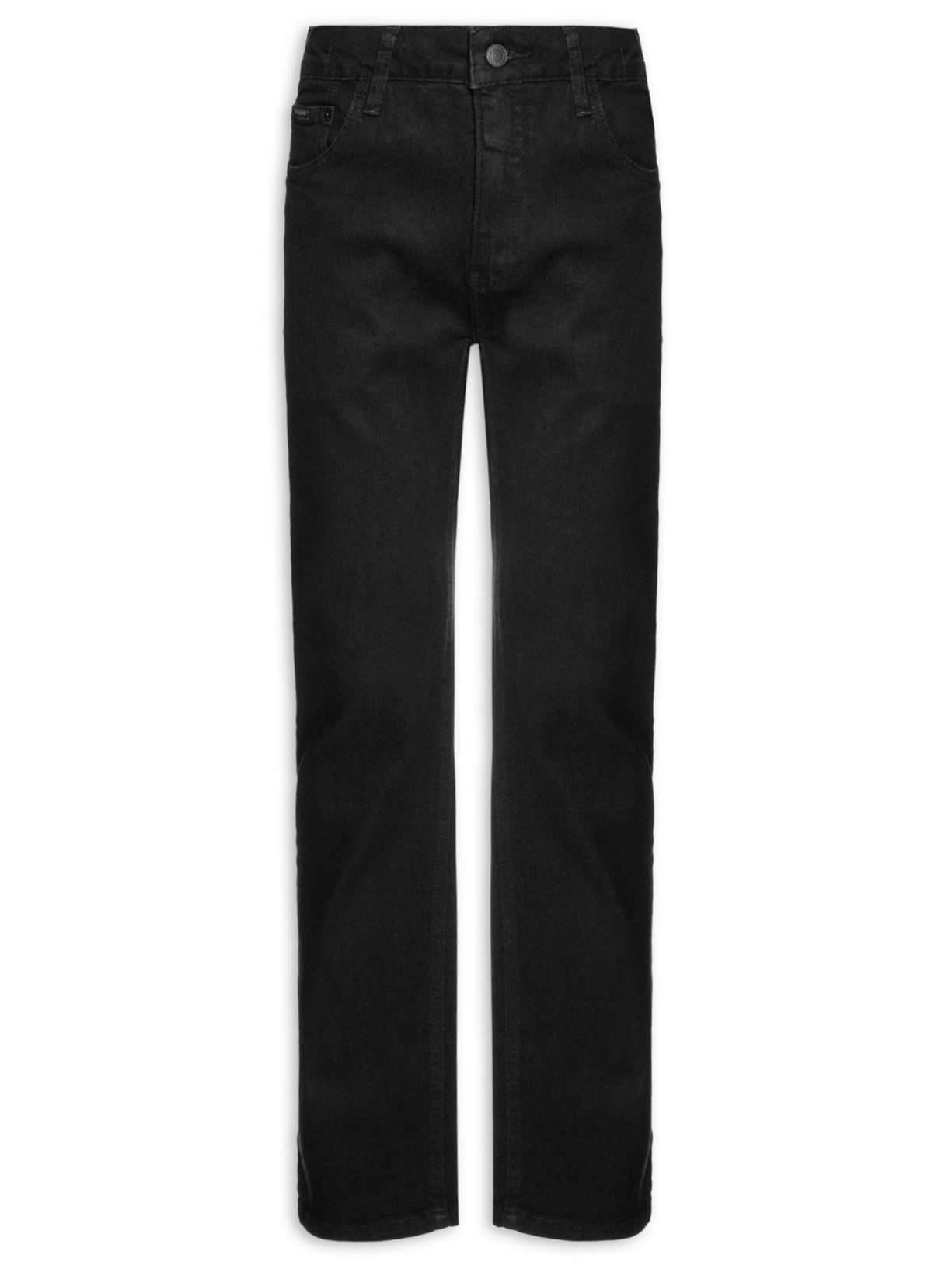 Calça Masculina Jeans Slim 5 Pockets - Preto