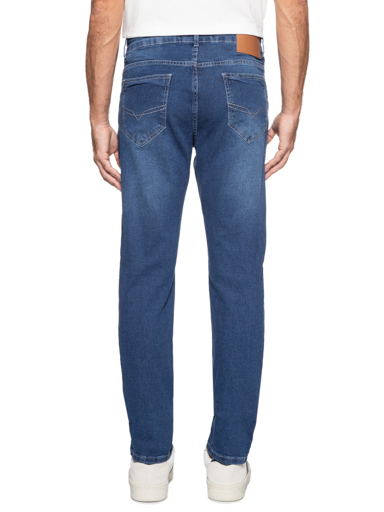 Calça Masculina Jeans Slim Azul Basiq Men