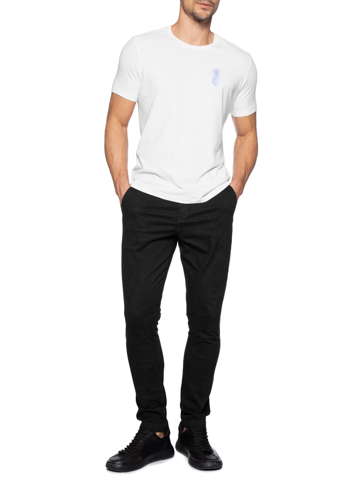Calça Masculina Jeans Slim Chino II Preto Foxton