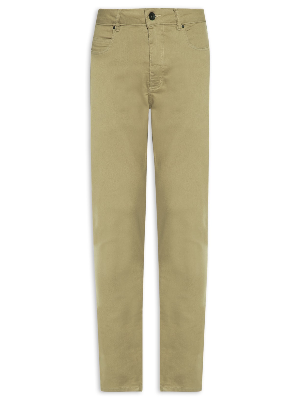 Calça Masculina Jeans Slim Color - Bege