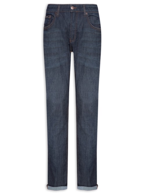 Calça Masculina Jeans Slim Controle Térmico - Azul