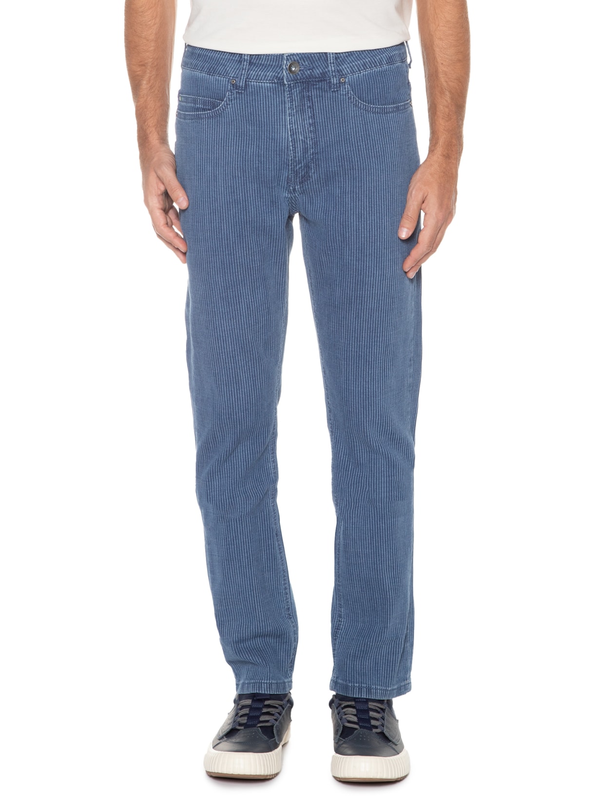 Calça Masculina Jeans Slim Cotele Denim Reserva Azul