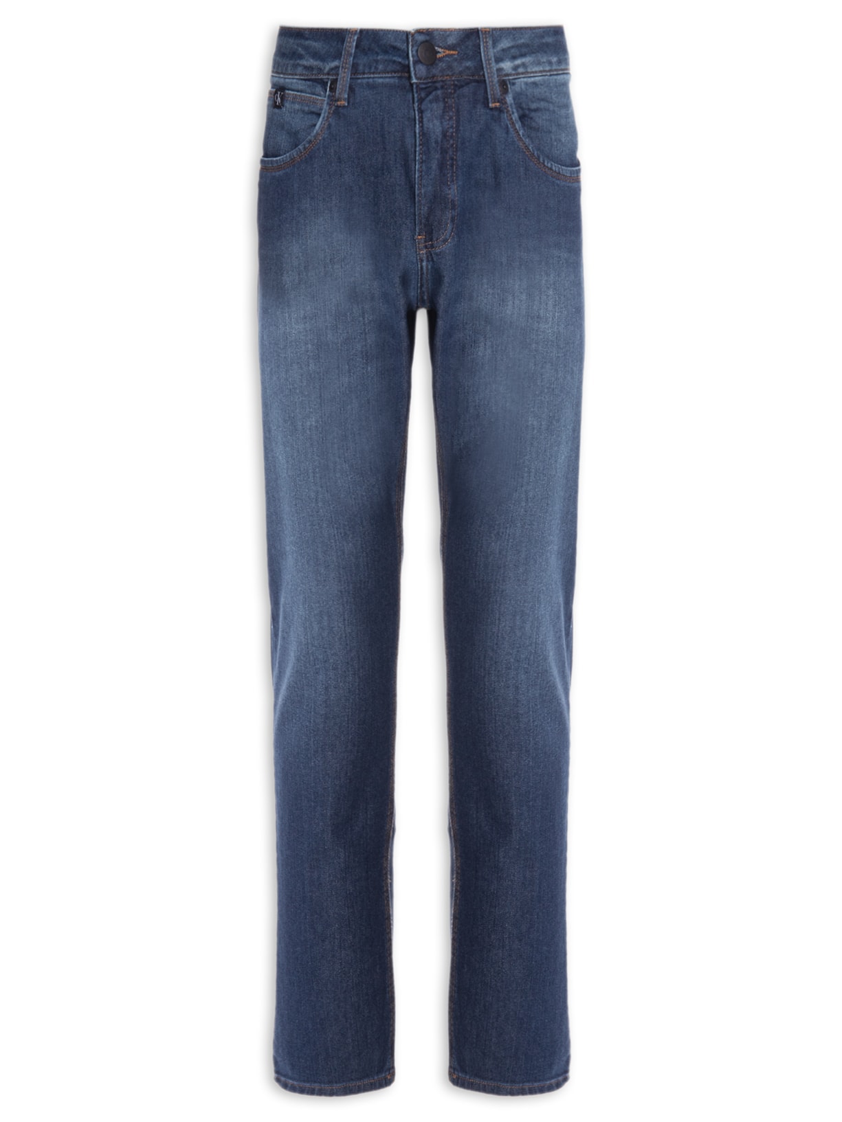 Calça Masculina Jeans Slim Filigrana Duplo - Azul