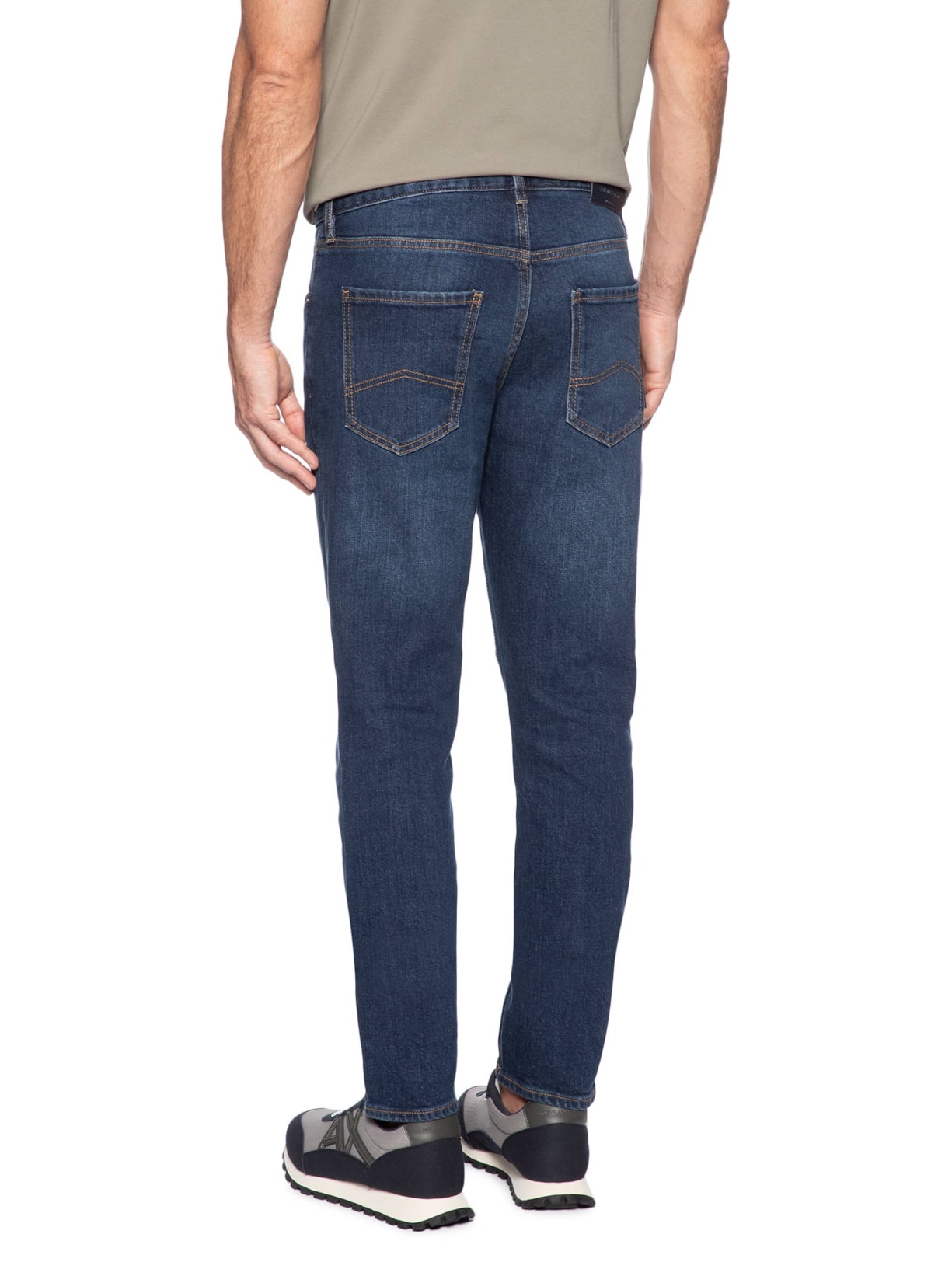 Calça Masculina Jeans Slim Fit 5 Pockets Azul Armani Exchange
