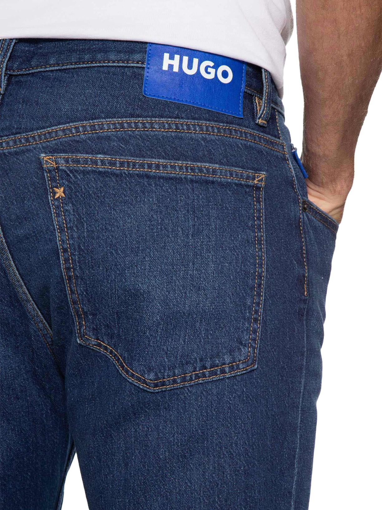 Calça Masculina Jeans Slim Fit Ash Azul Hugo