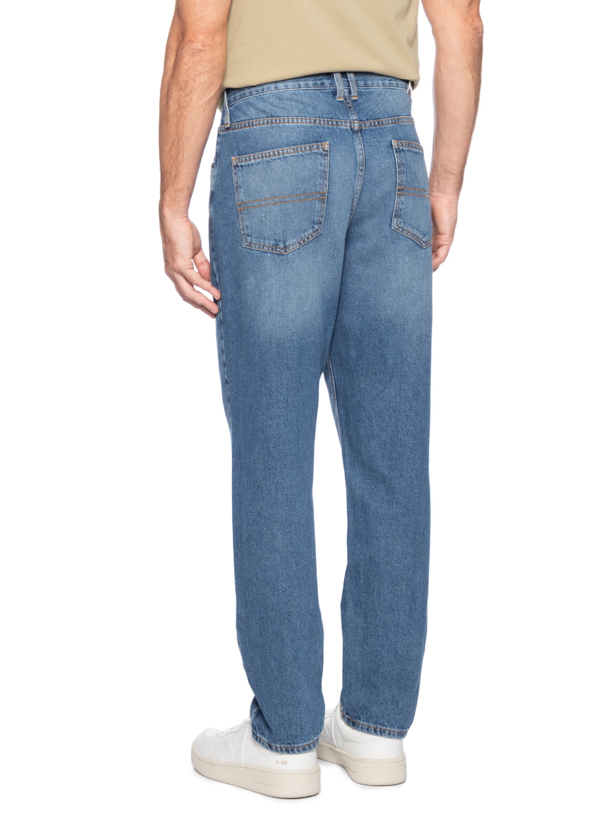 Calça Masculina Jeans Slim Fit Isaac Relaxed Tarered Bio 134 Azul Tommy Jeans