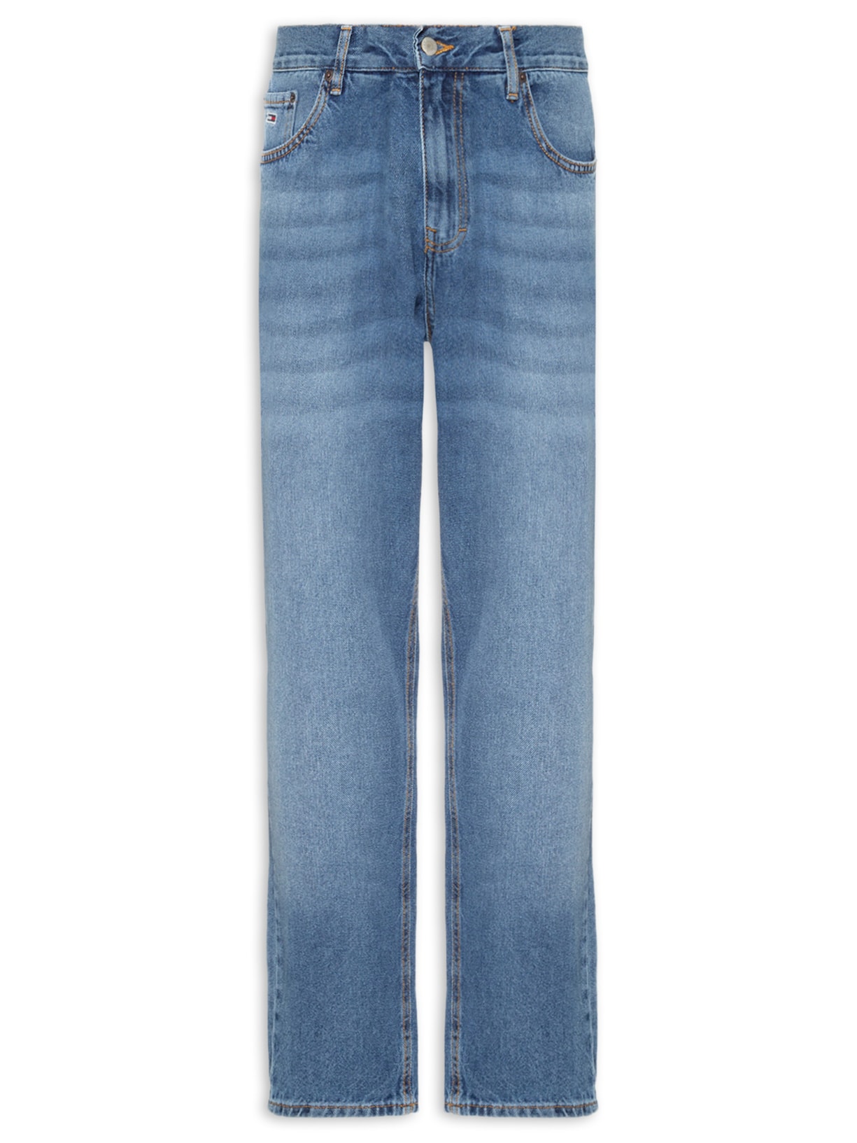 Calça Masculina Jeans Slim Fit Isaac Relaxed Tarered Bio 134 - Azul