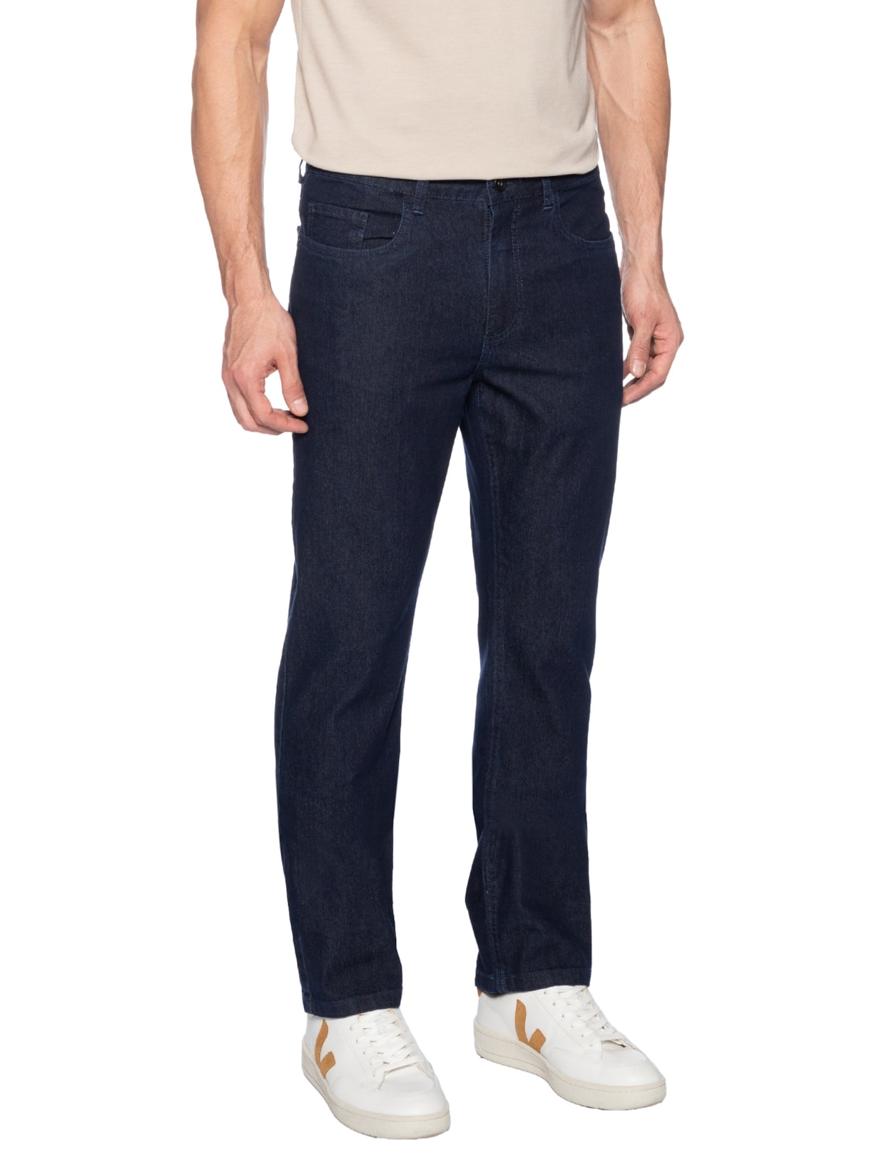 Calça Masculina Jeans Slim Fit Raw Intense Azul Aramis
