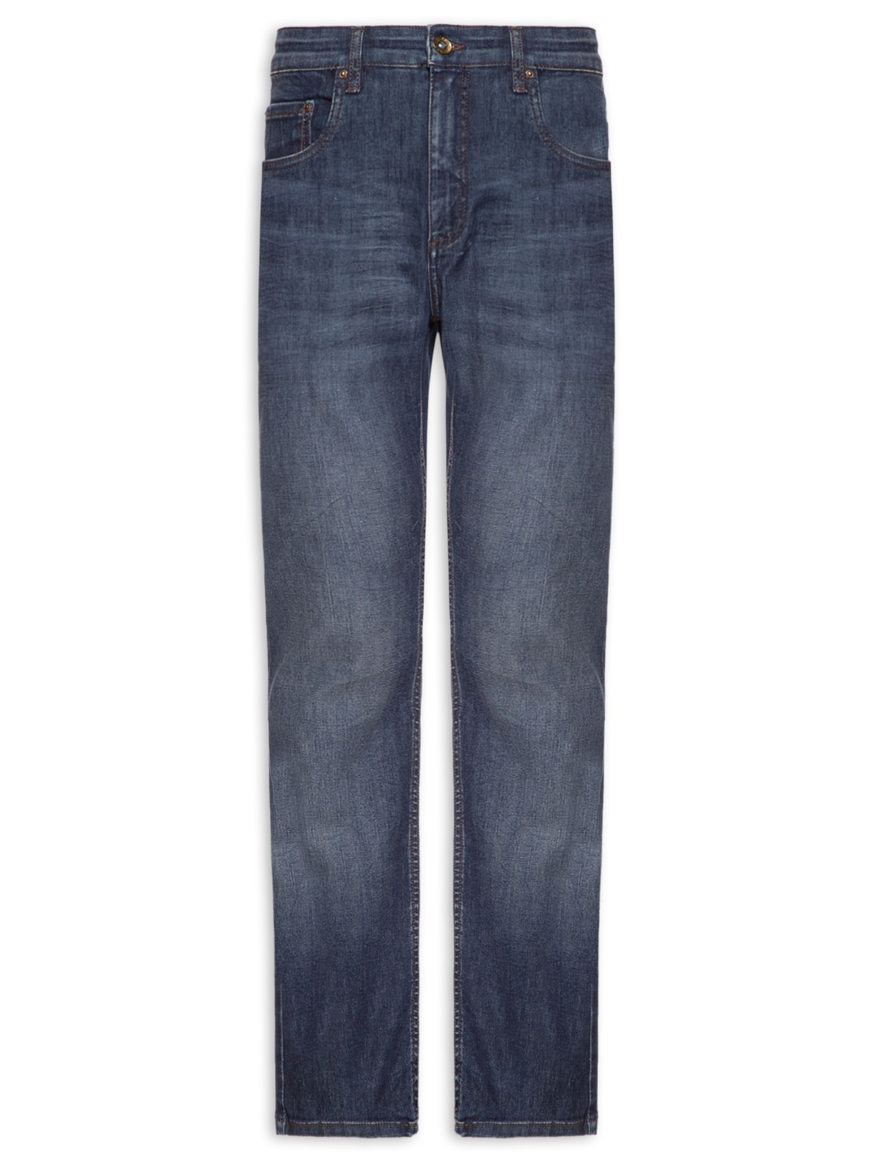 Calça Masculina Jeans Slim Flex And Dry Médio - Azul