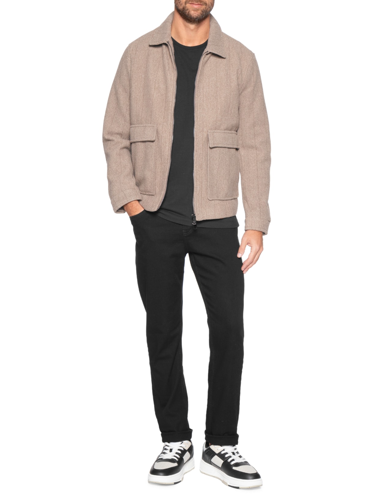 Calça Masculina Jeans Slim Preto Sergio K