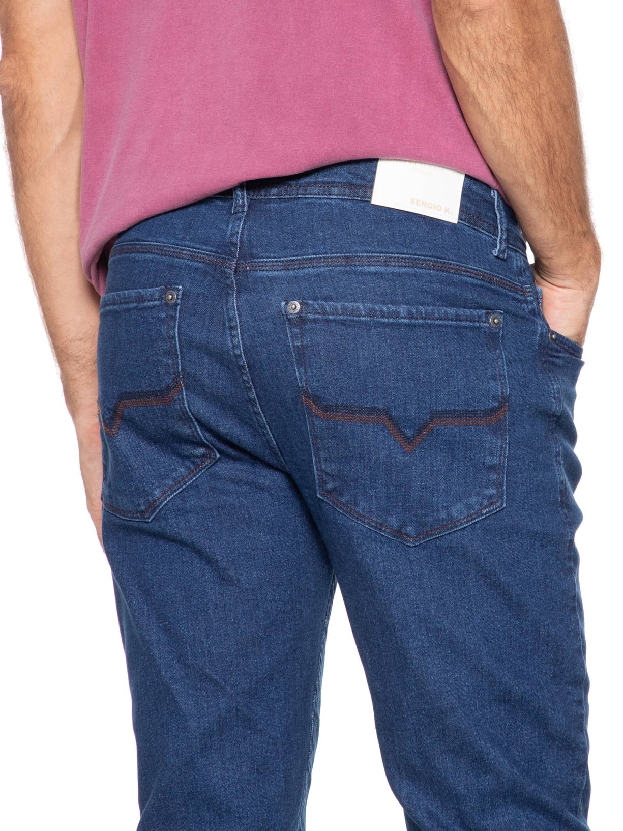 Calça Masculina Jeans Slim Sirty Darty Azul  Sergio K