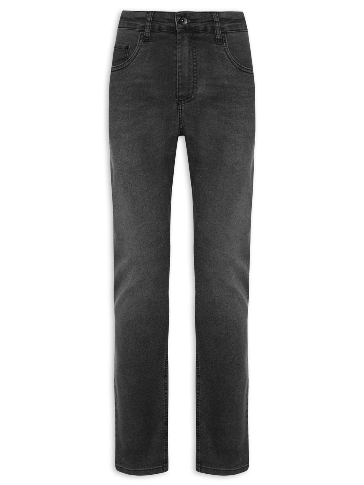 Calça Masculina Jeans Slim Stone Black - Preto