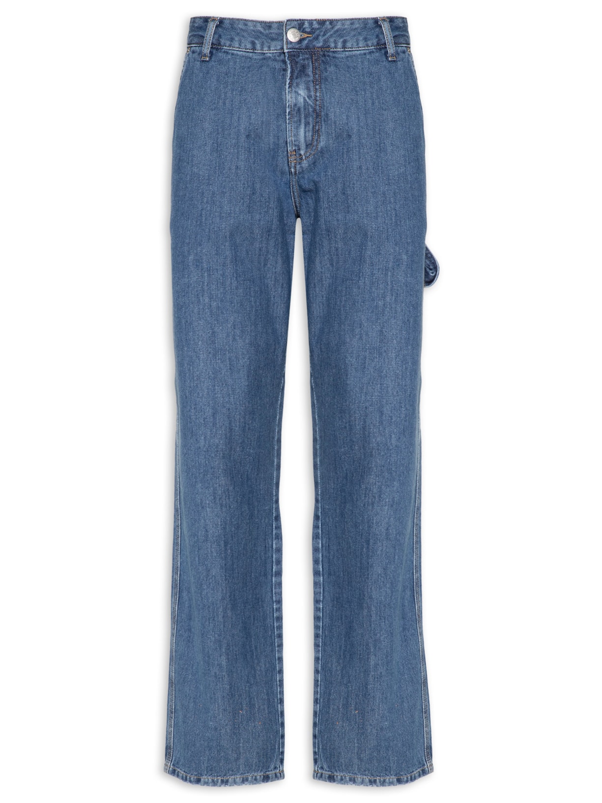 Calça Masculina Jeans Straight 5 Pockets - Azul