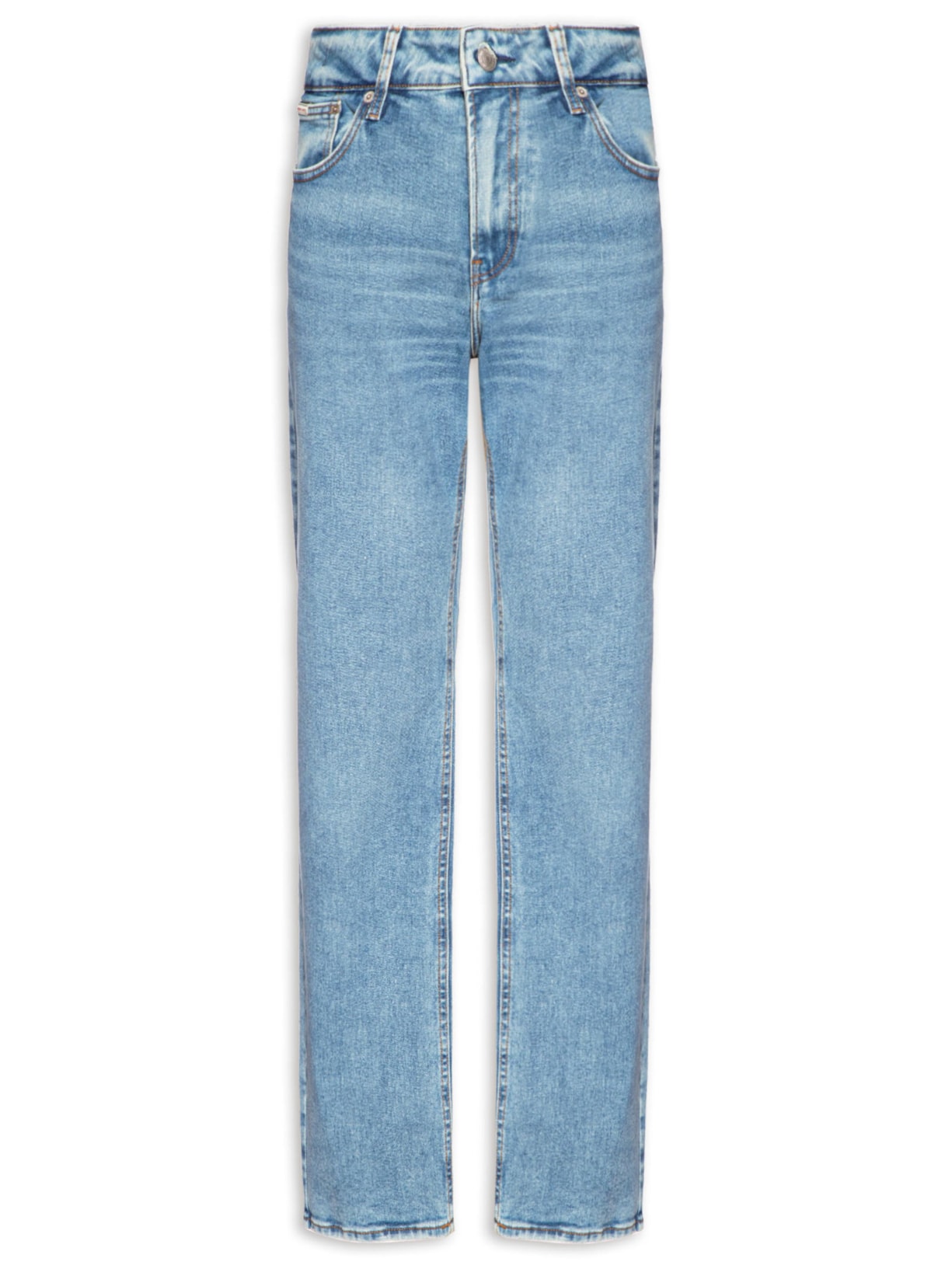 Calça Masculina Jeans Straight 5 Pockets - Azul