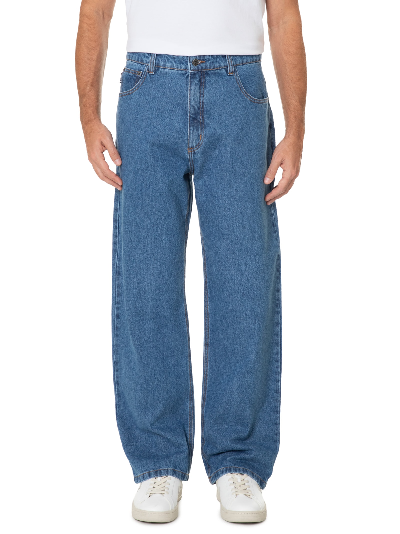 Calça Masculina Jeans Wide Sky - Birden - Azul