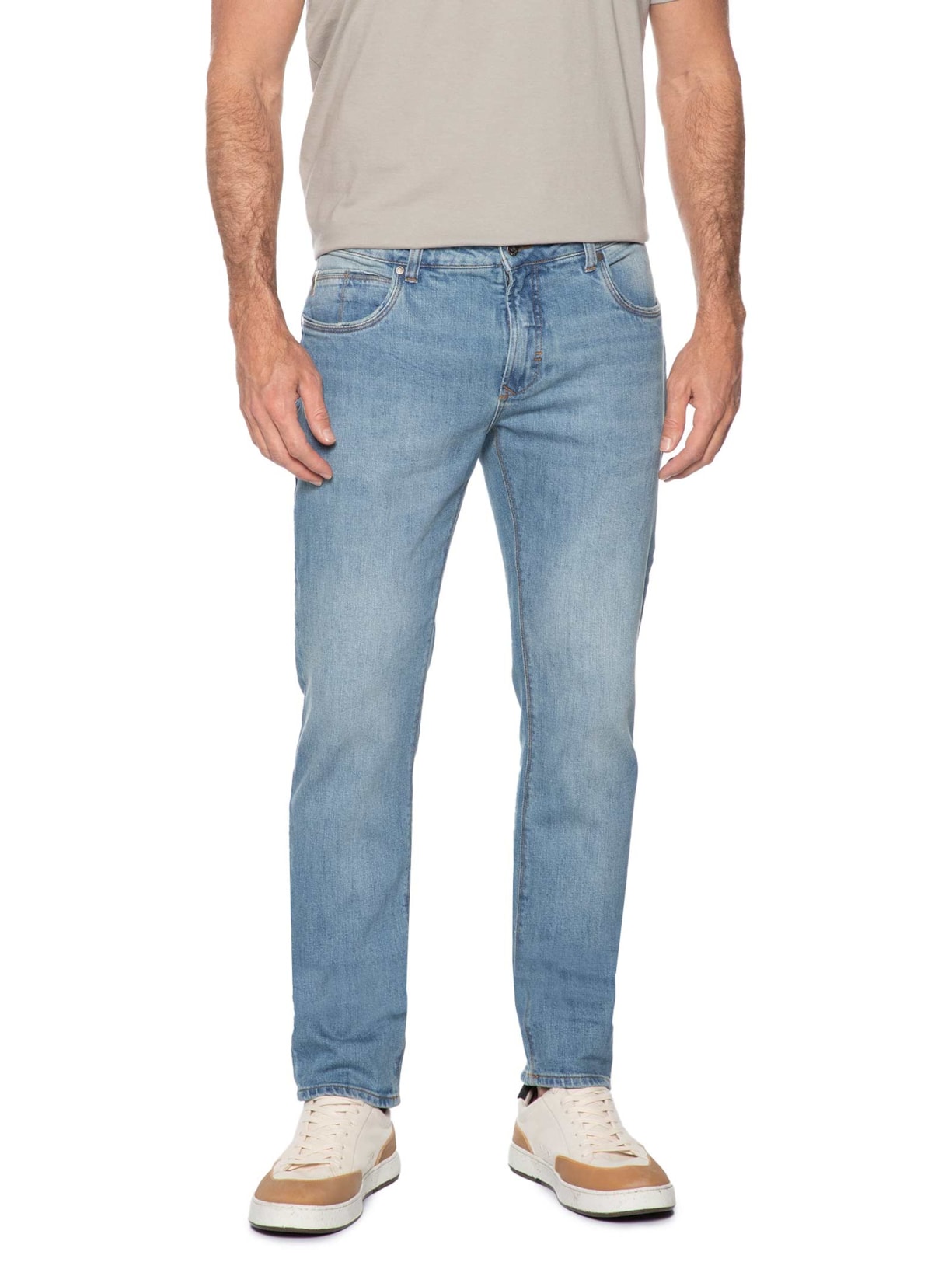 Calça Masculina Jeans Worn Wash Azul Pineapple