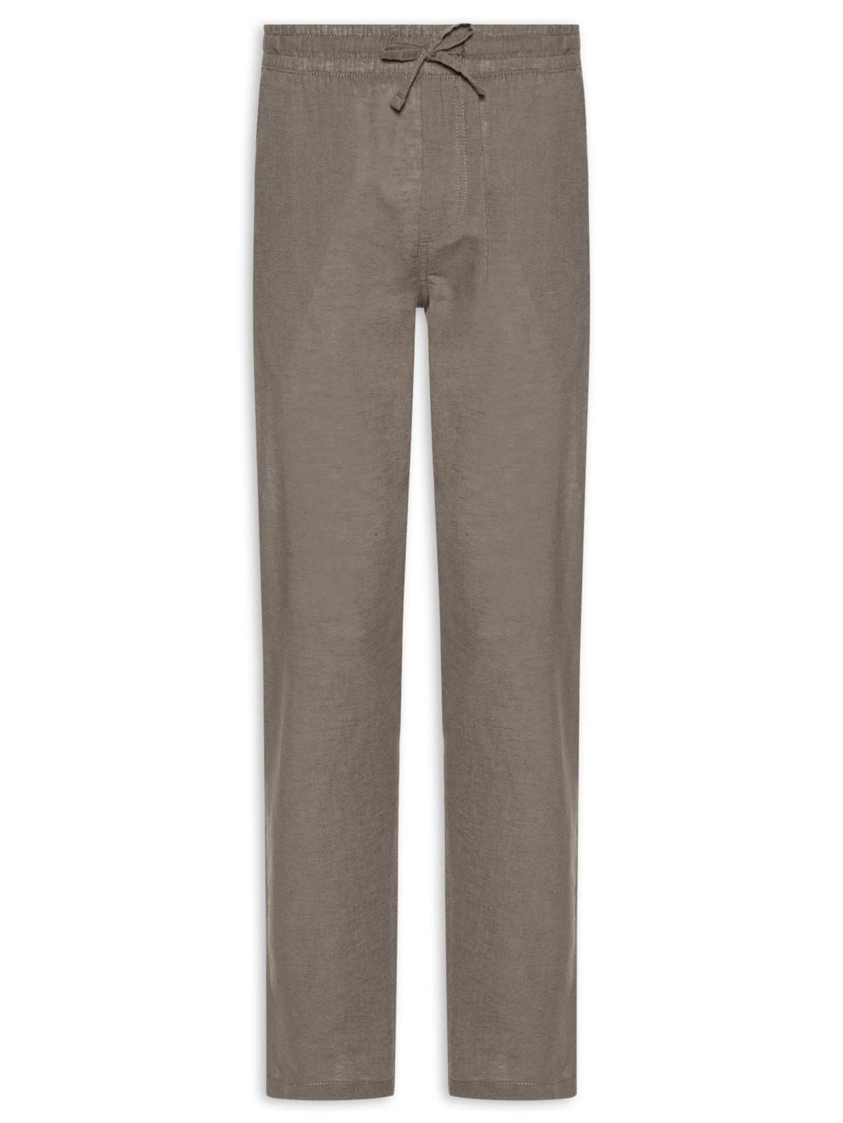 Calça Masculina Jogger Blend De Linho Bege Jack & Jones