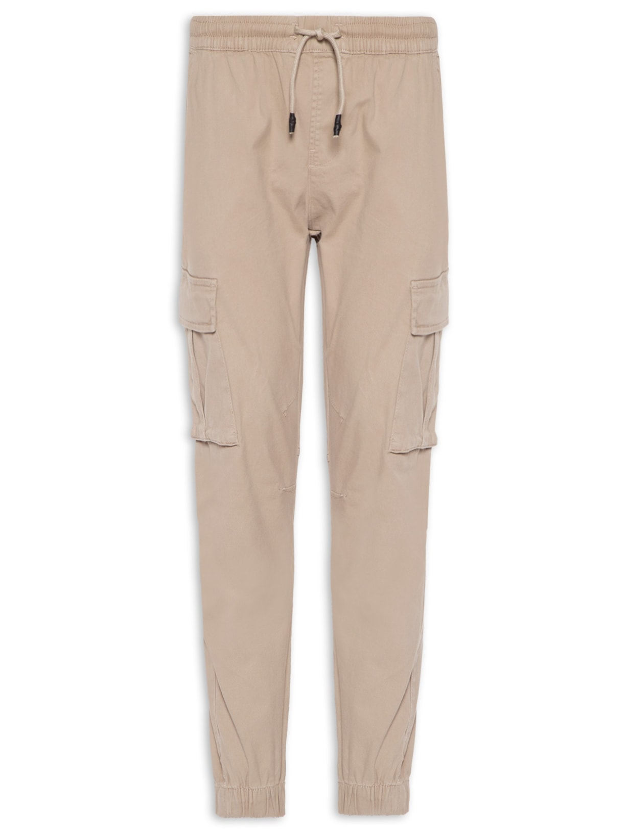 Calça Masculina Jogger Com Bolso Cargo - Bege
