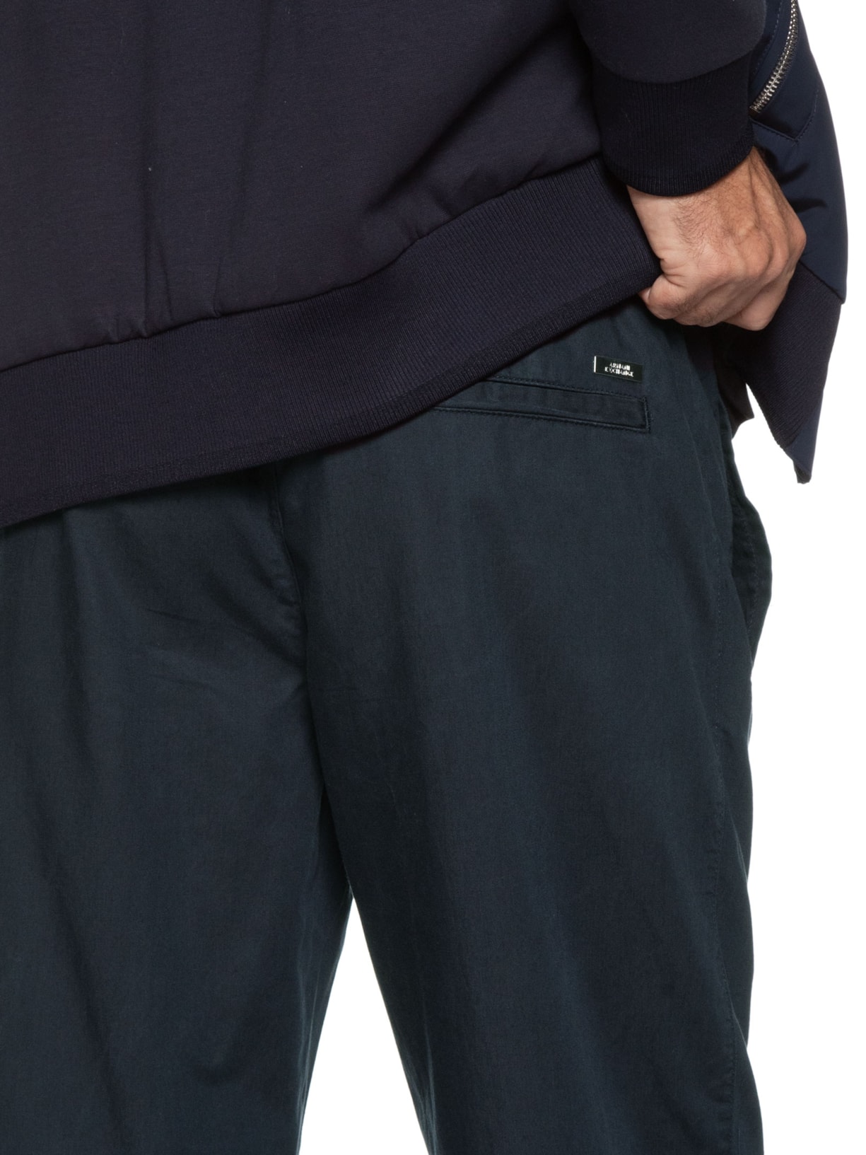 Calça Masculina Jogger de Nylon Azul Armani Exchange