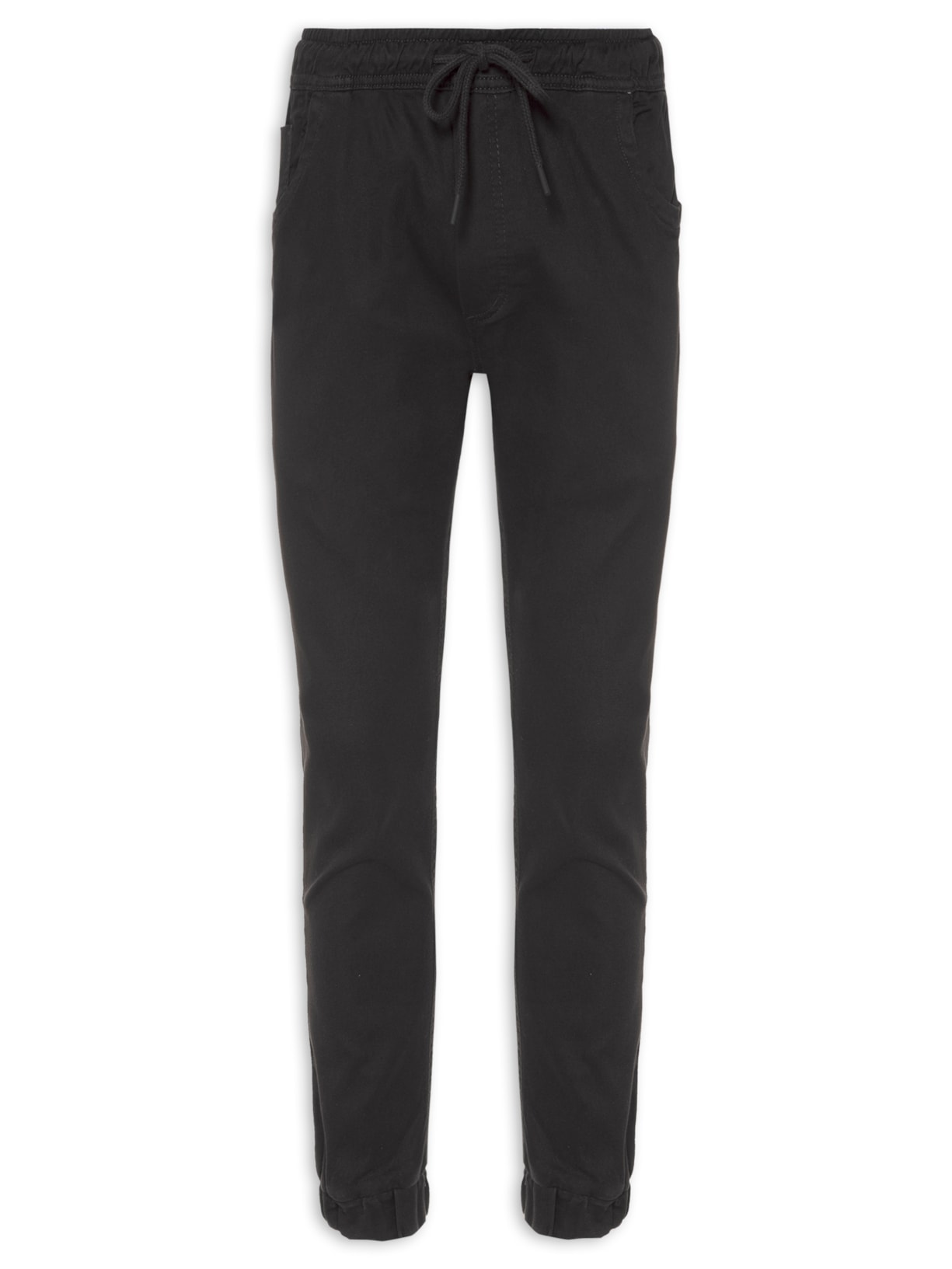 Calça Masculina Jogger Denim - Preto