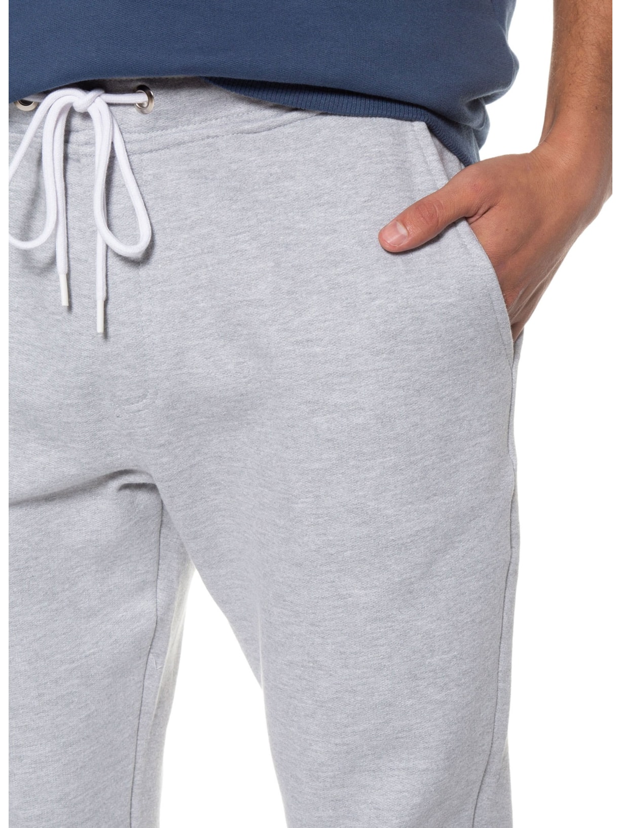 Calça Masculina Jogger Moletom Cinza Basiq Men