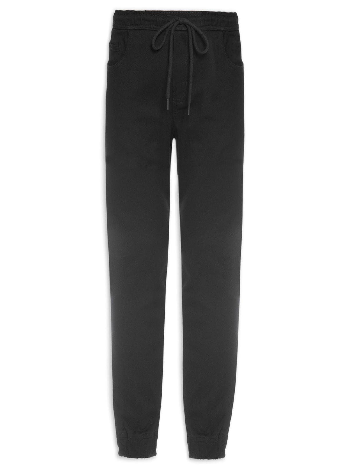 Calça Masculina Jogger Sarja - Preto