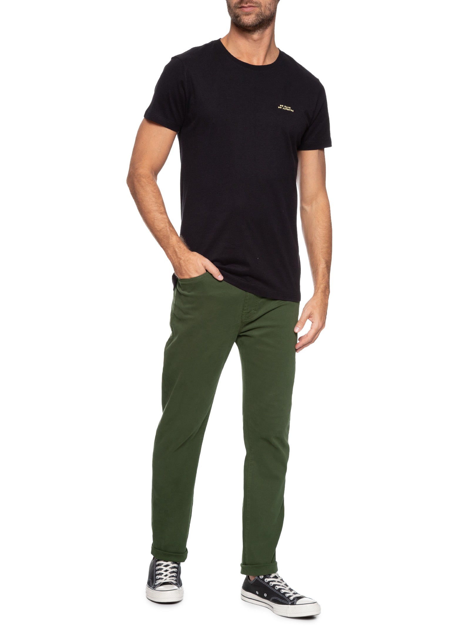 Ellus - Calça Masculina Jogging Color (slim) Et. Zetex - Verde