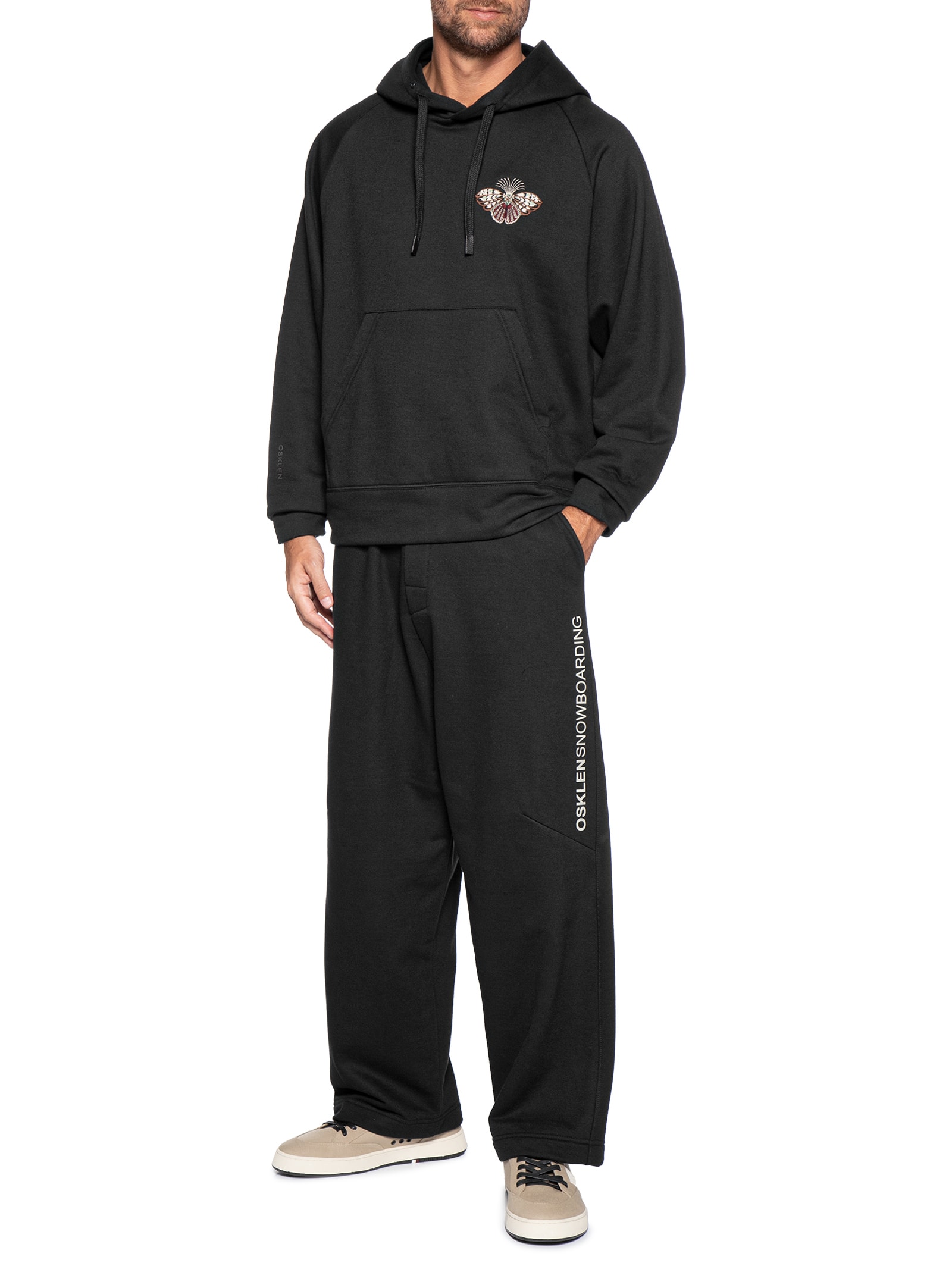 Calça Masculina Jogging Moletom Osk Snowboarding - Preto - Osklen
