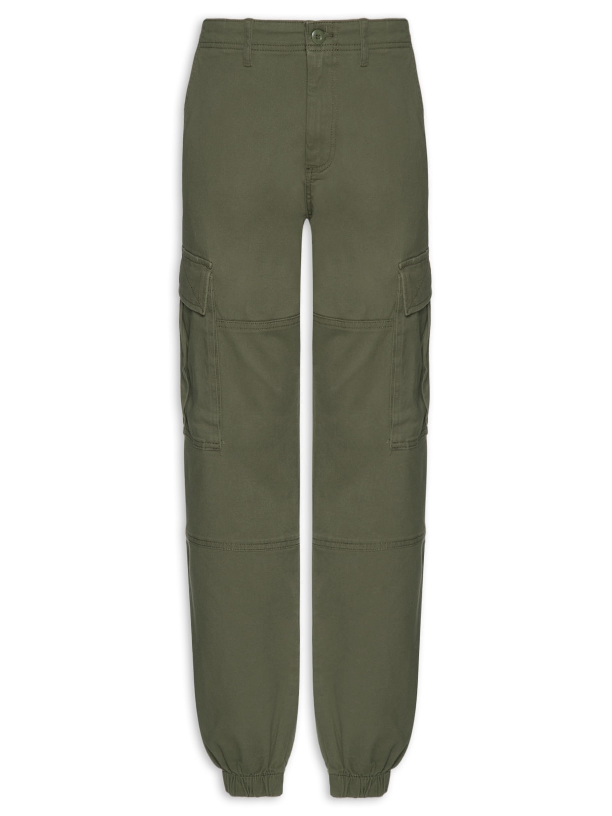 Calça Masculina Jonnie Cuffed Cargo Verde Jack & Jones