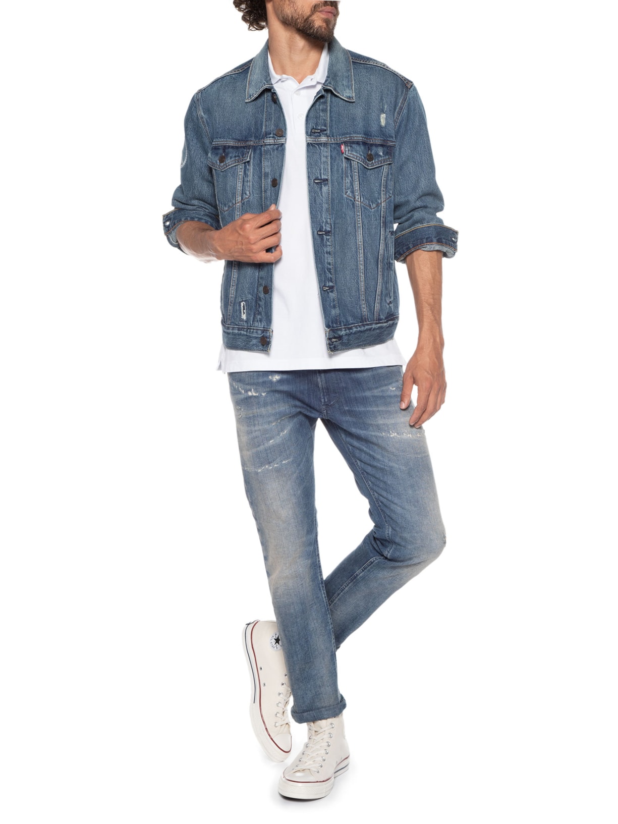 Calça Masculina Krooley-ne Sweat Jeans Azul Diesel