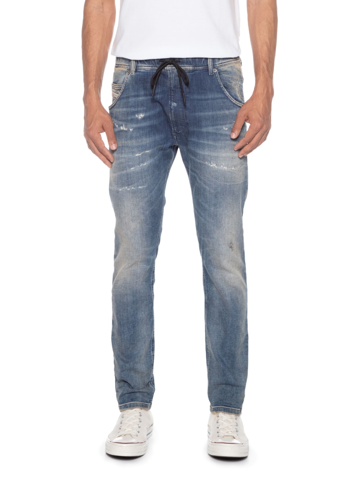 Calça Masculina Krooley-ne Sweat Jeans Azul Diesel