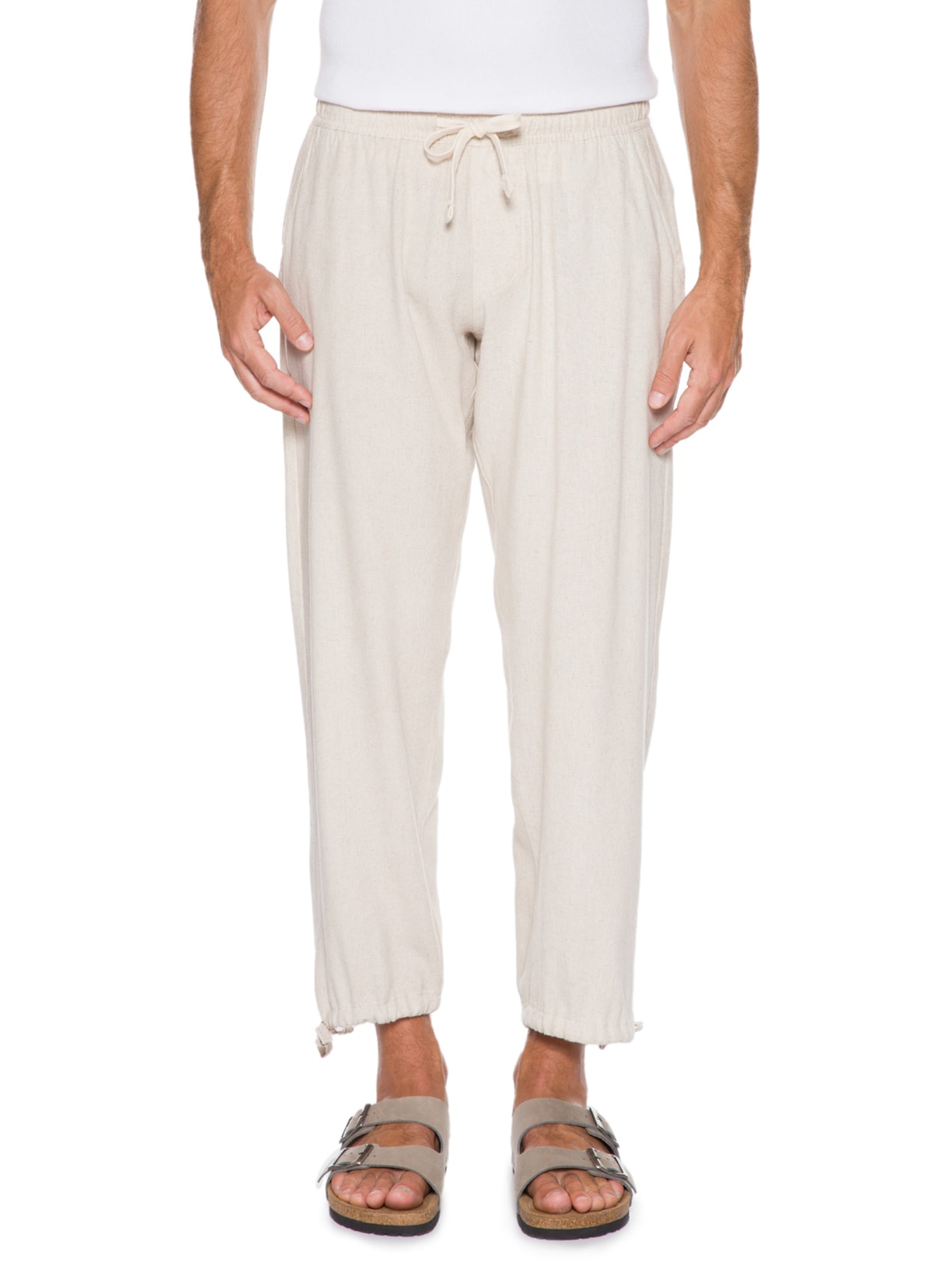 Calça Masculina Linen Havana Bege Birden