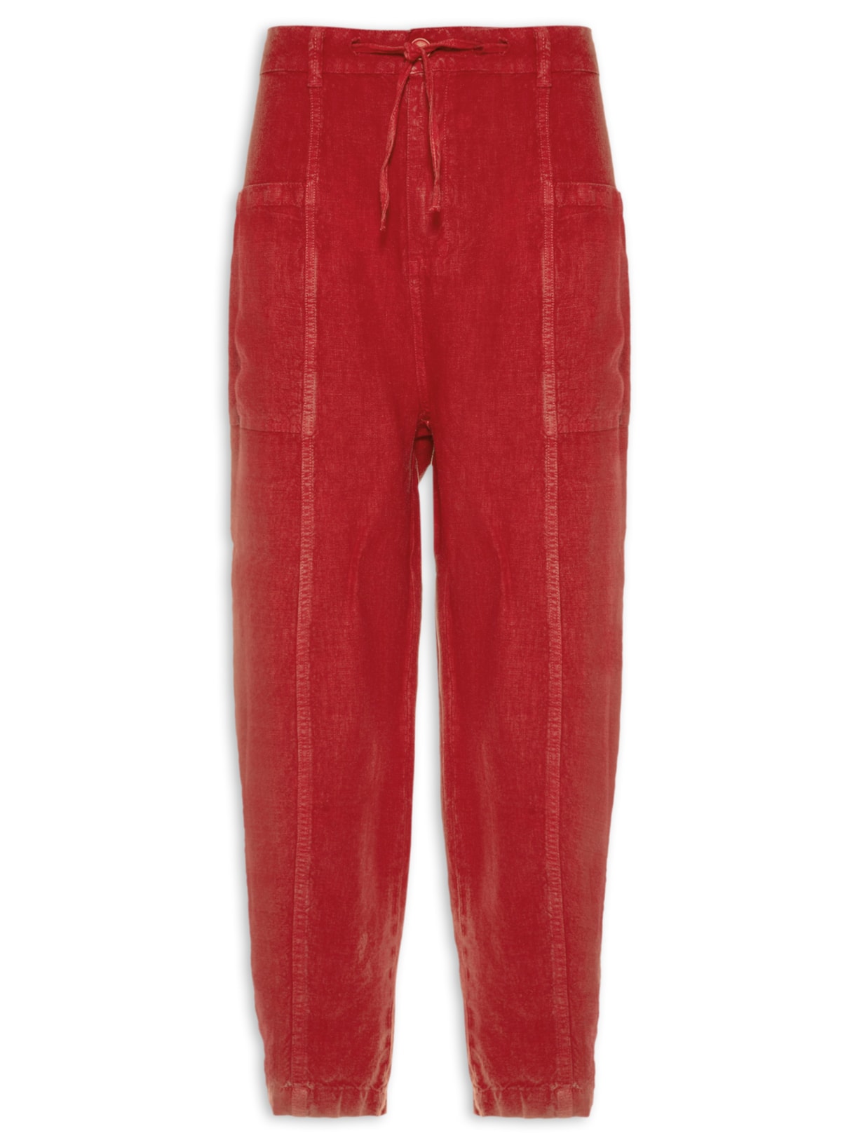 Calça Masculina Linen Tropicalia - Vermelho