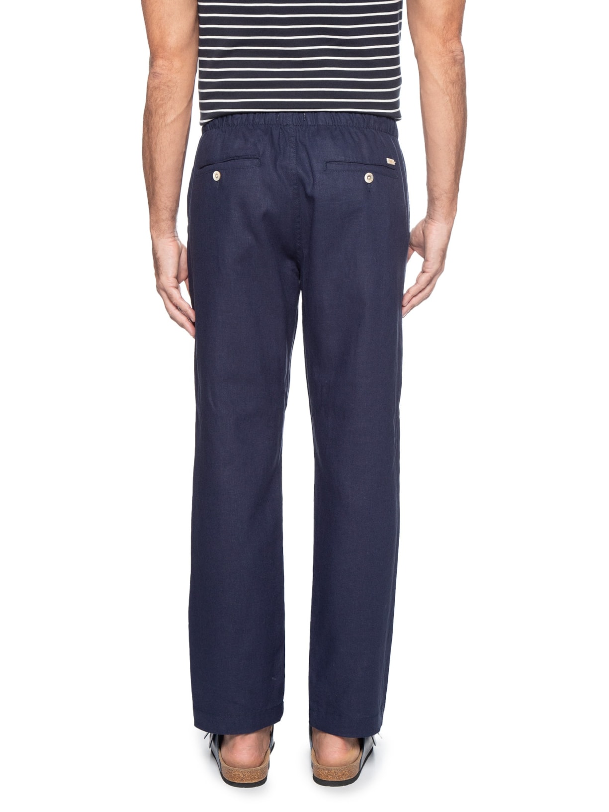 Calça Masculina Linho Pier Azul Foxton