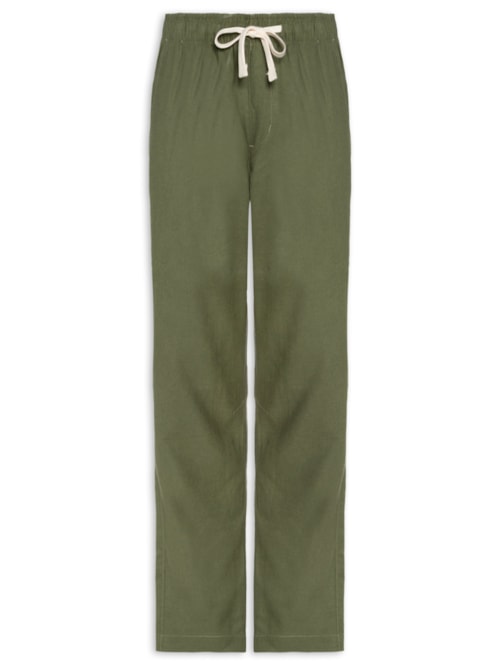 Calça Masculina Linho Pier - Verde