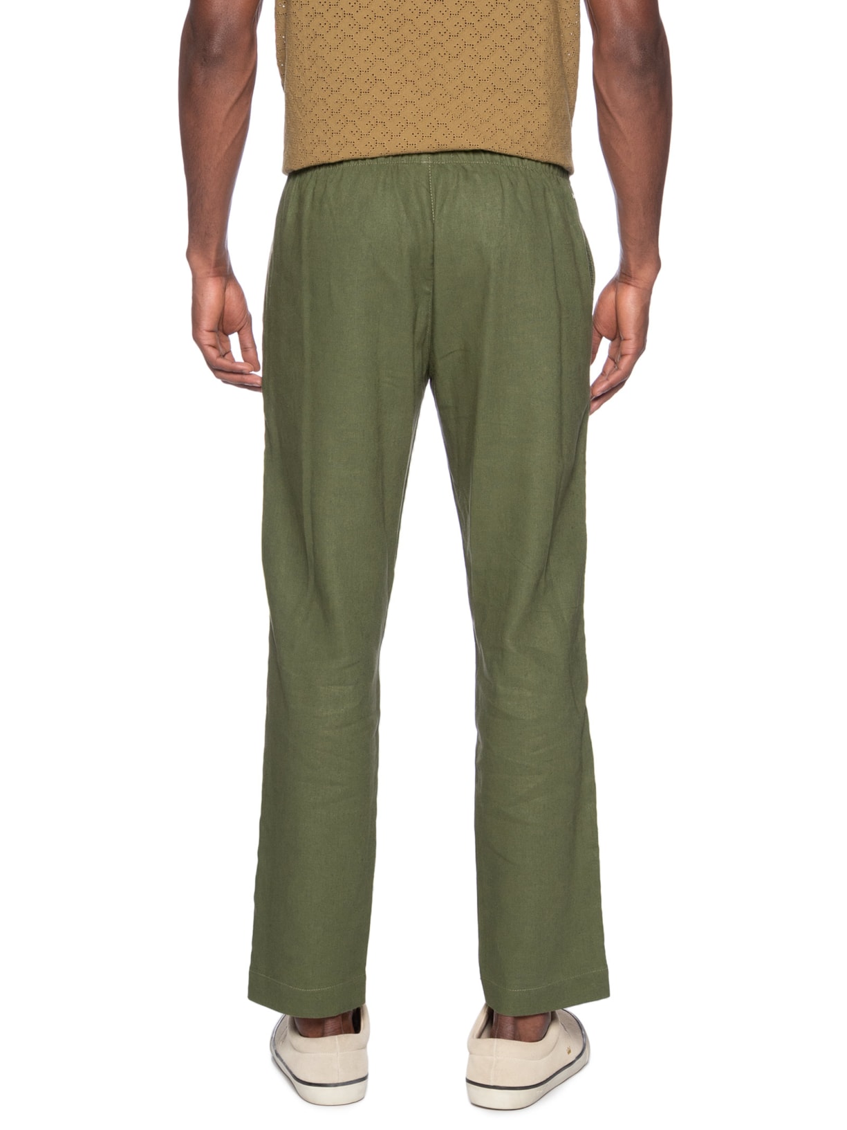 Calça Masculina Linho Pier Verde Foxton