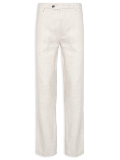 Calça Masculina Linho Tailoring - Bege