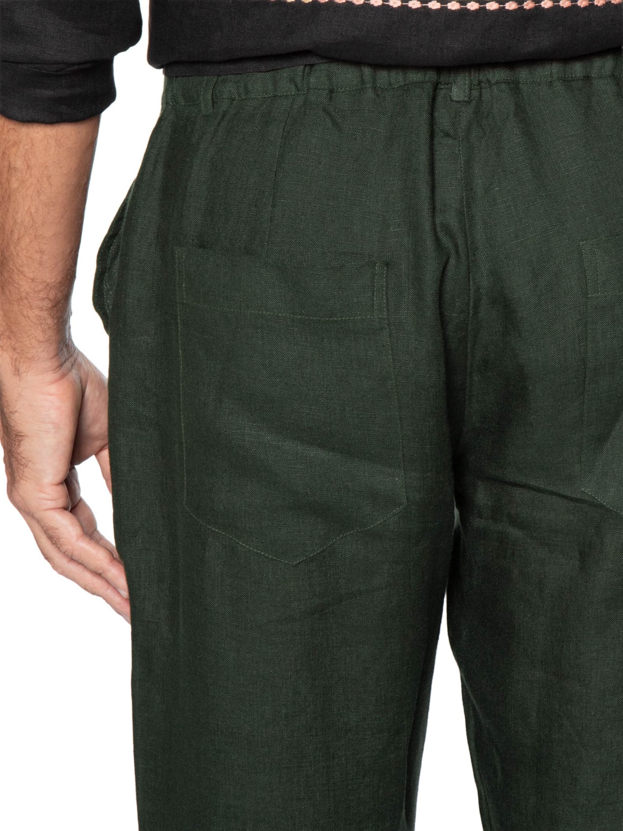 Calça Masculina Linho Verde Handred