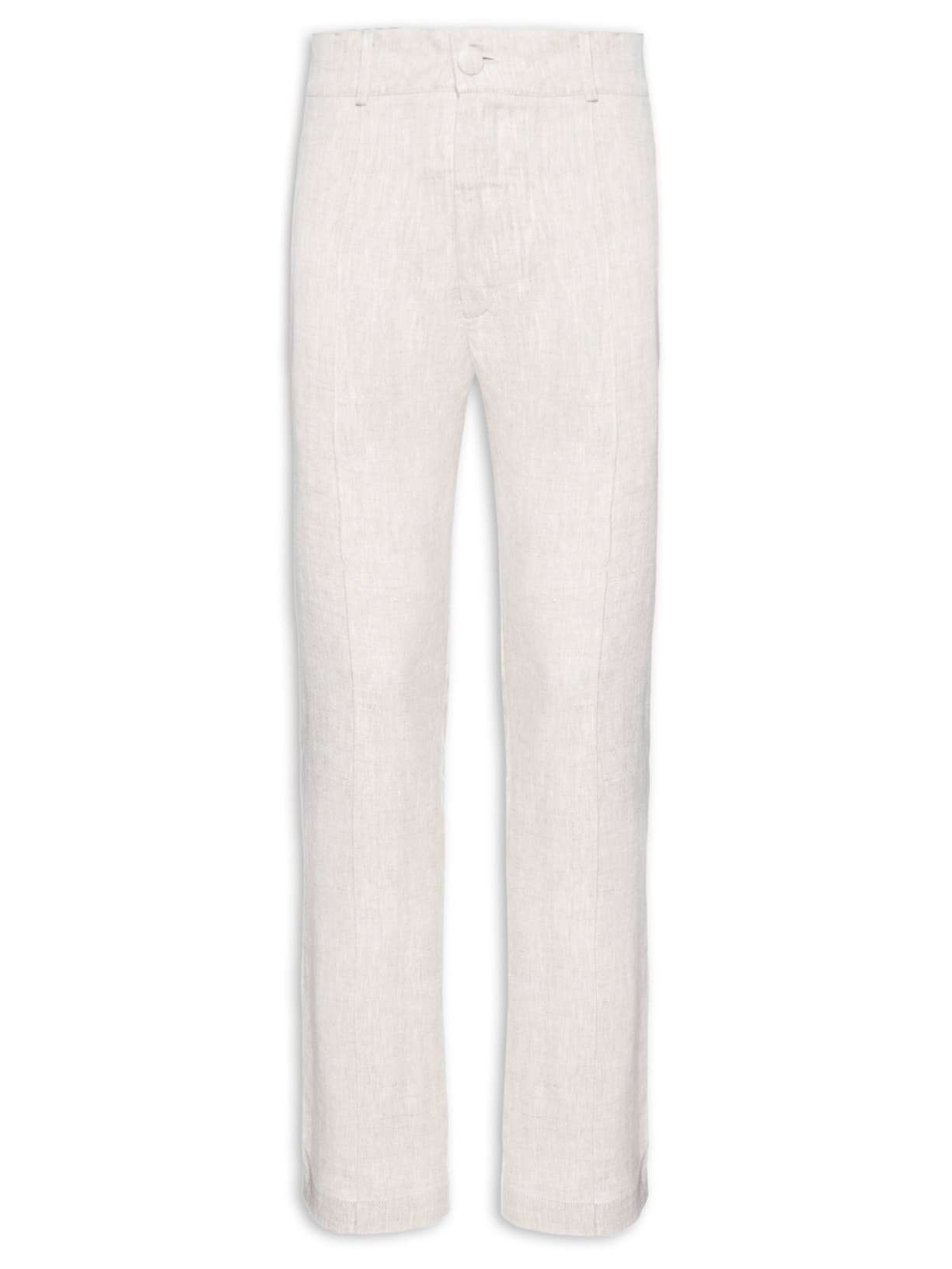 Calça Masculina Linho Vinco - Bege