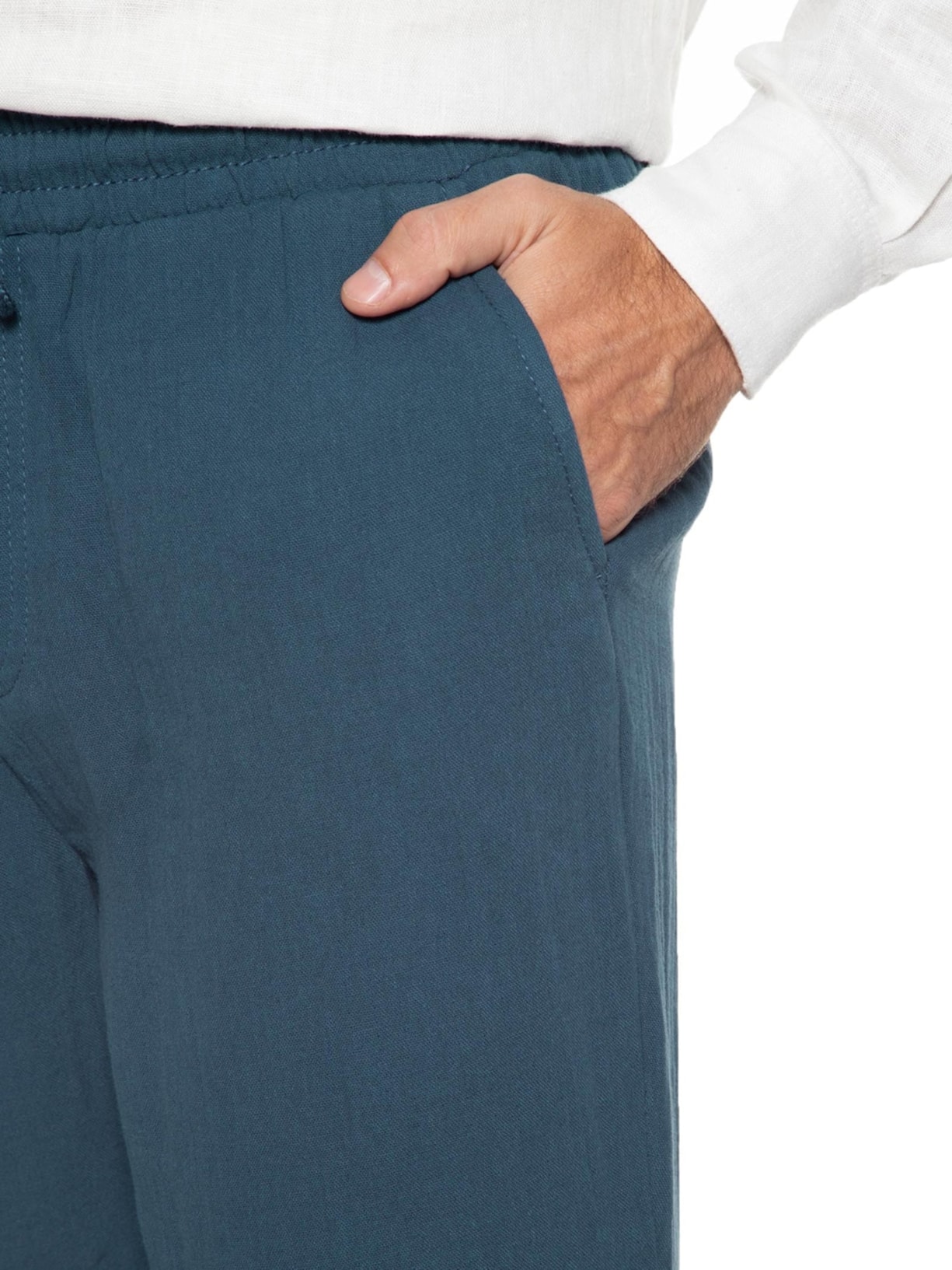 Calça Masculina Lisa Azul Hering