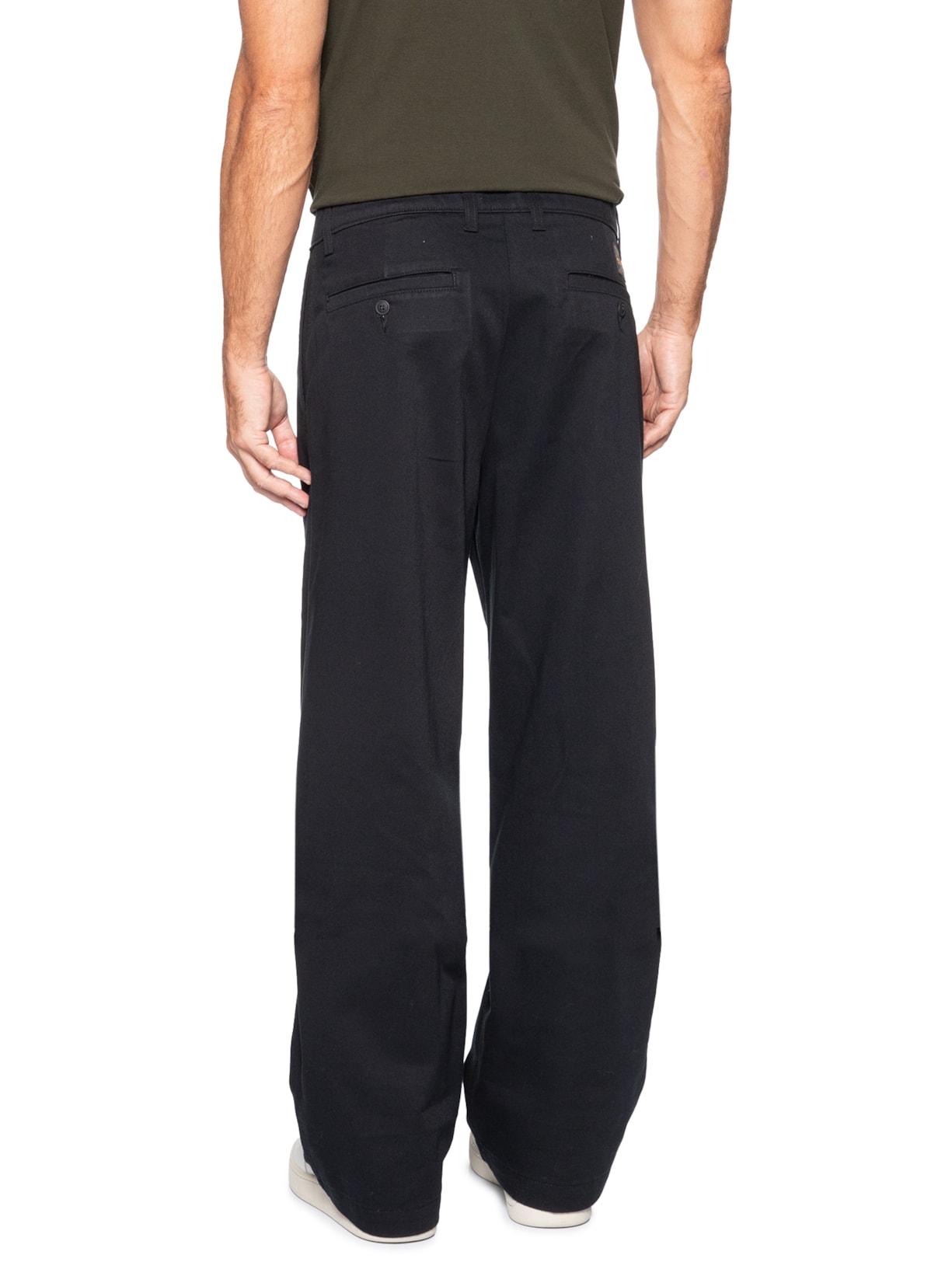 Calça Masculina Loose Pleated Work Chino Preto Levi's