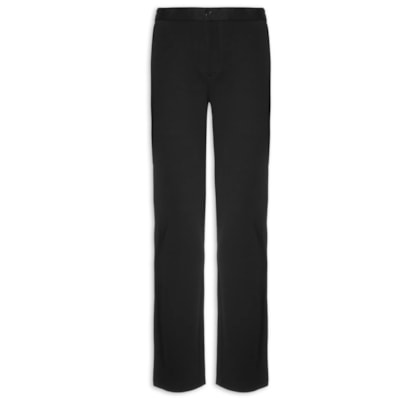 Calça Masculina Malha Italiana Meio Elástico - Preto