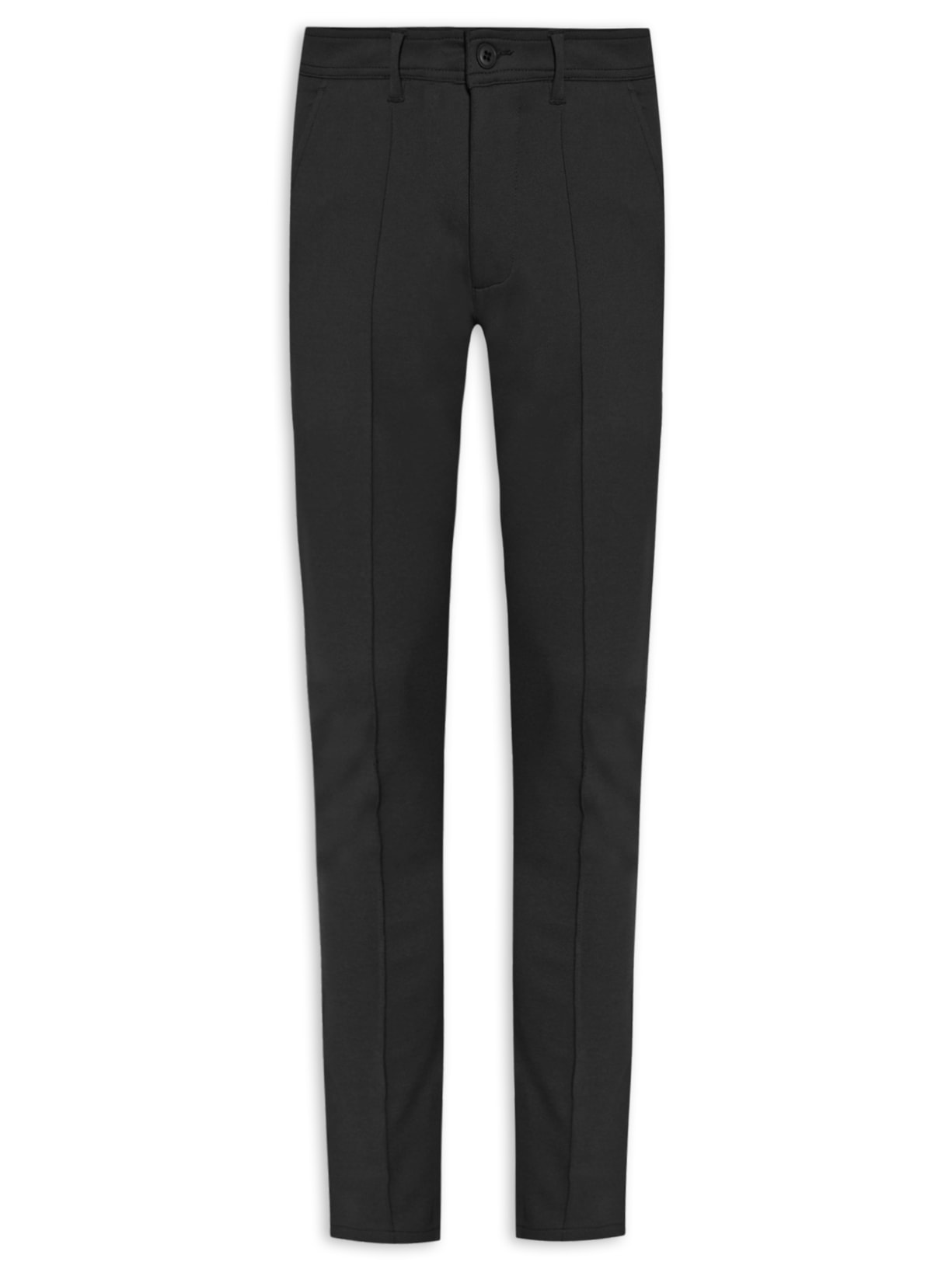 Calça Masculina Malha Ponto Roma Slim - Preto
