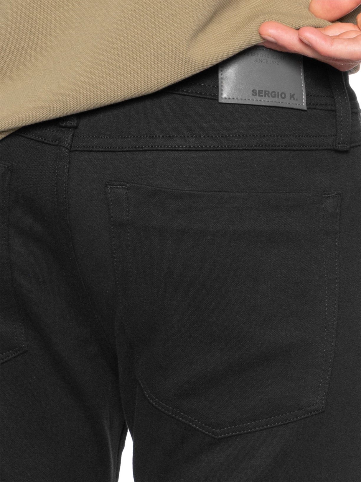 Calça Masculina Malha Power Preto Sergio K