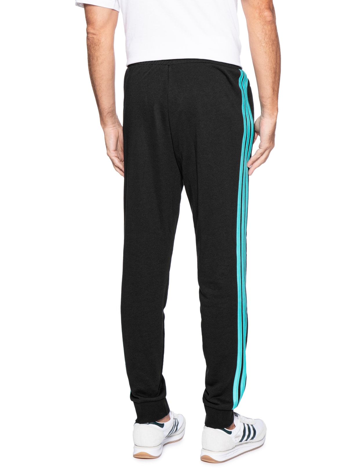 Calça Masculina Mercedes DNA Preto Adidas + Mercedes