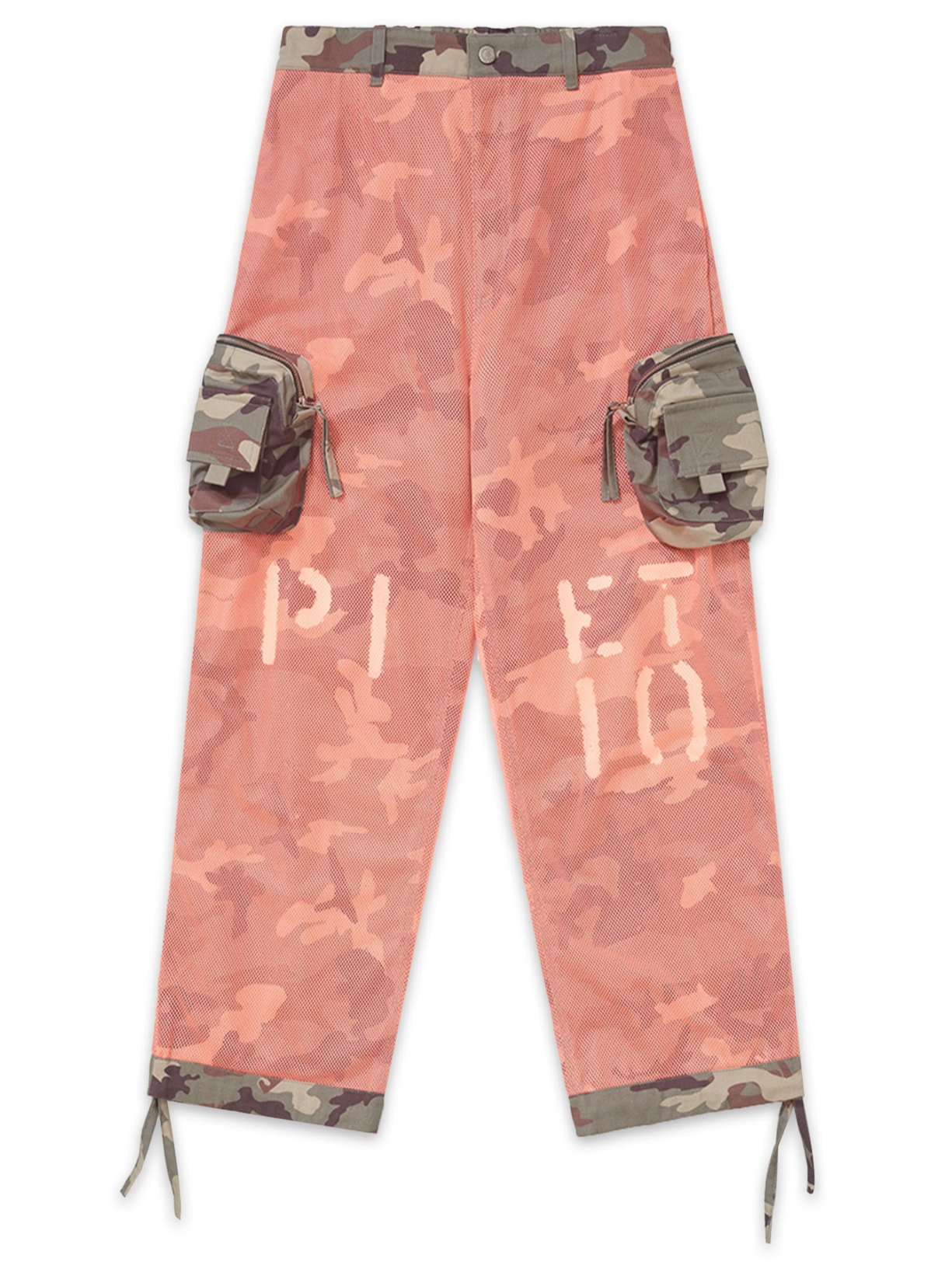 Calça Masculina Mesh Camo Laranja Piet