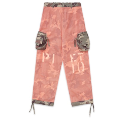 Calça Masculina Mesh Camo - Laranja